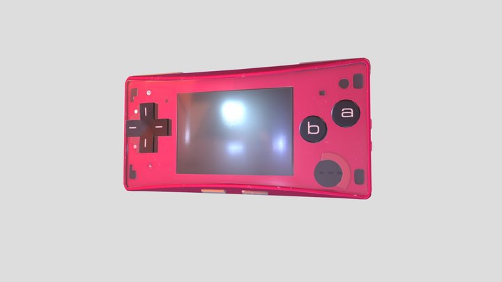 Gameboy Micro 3D Model