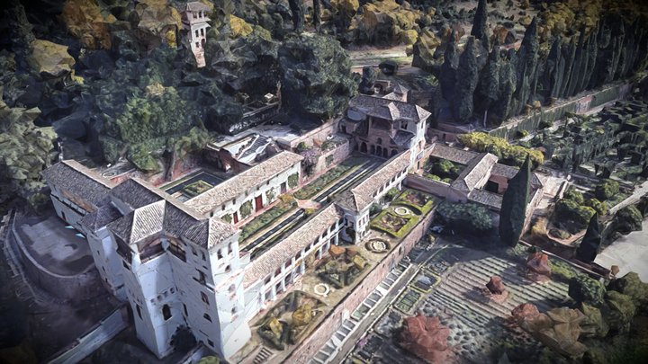 Generalife palace, Granada, Spain – Modello 3D gratuito STL
