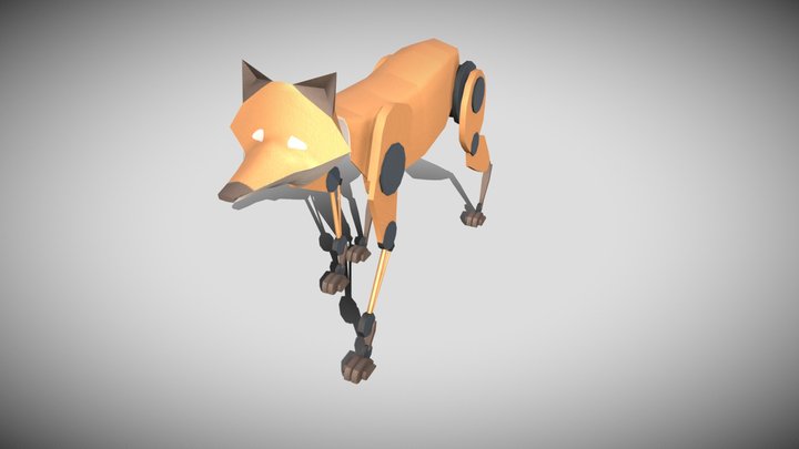 Mechanical fox 3D Model