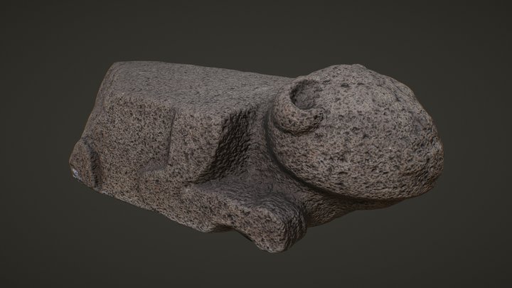 Losa con forma de felino 3D Model