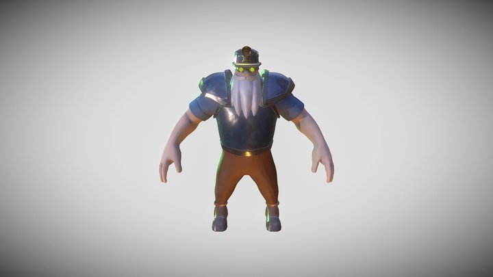 Dwarf Guard 3D Model