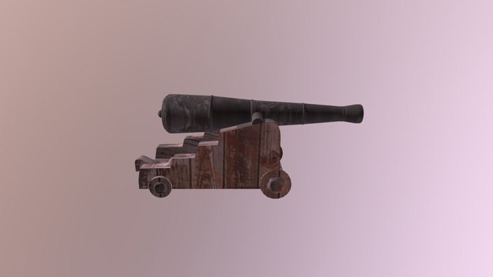 Cannon Final Sketch Fab 3D Model
