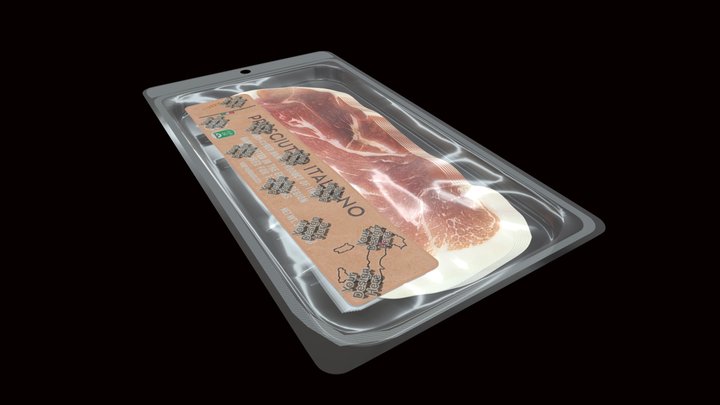 Package Of Prosciutto (2) 3D Model