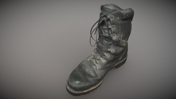 army shoe 3D Model