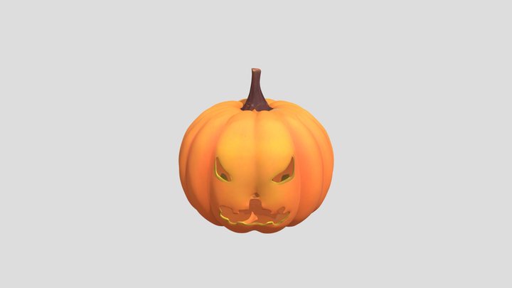 Pumpkin Head 3D Model