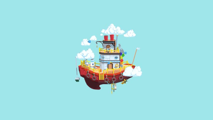 Littl' TootToot 3D Model