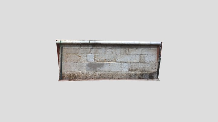Inscription at Church of San Vidal 3D Model