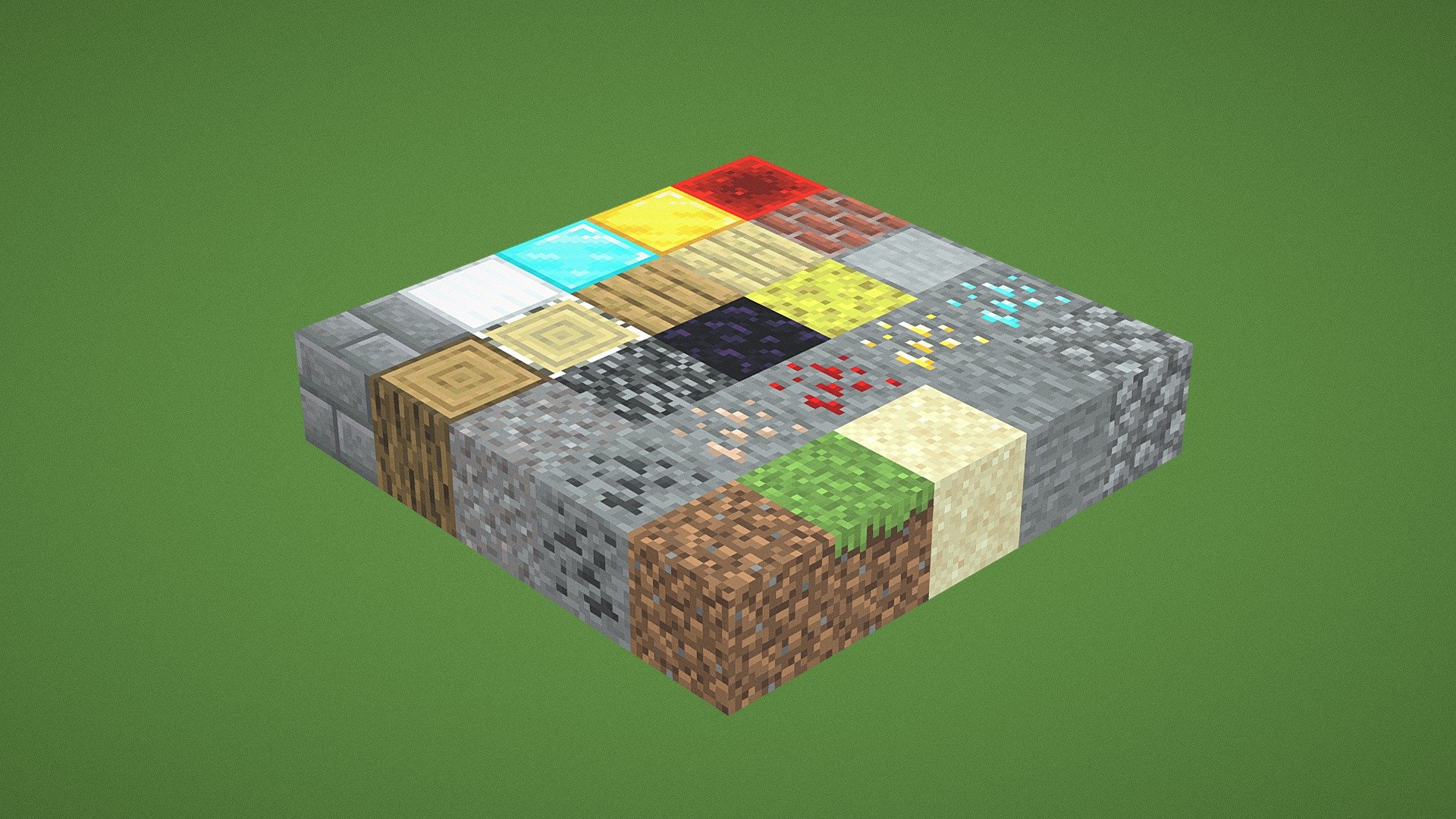 Minecraft Block Pack - Download Free 3D model by Fridqeir [84441fd ...