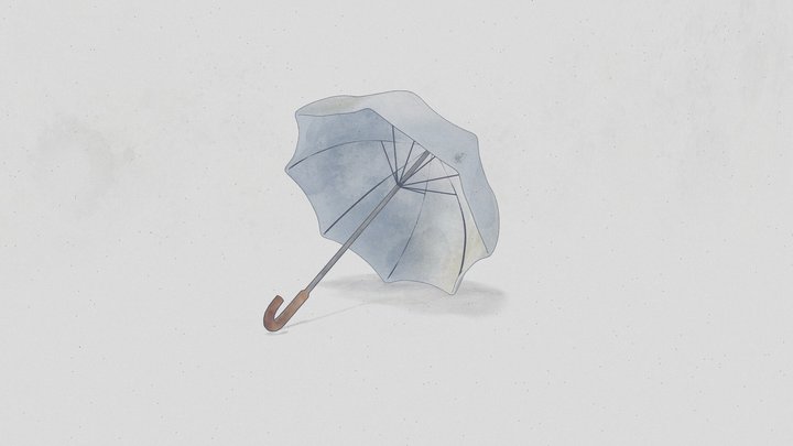 Umbrella - Watercolor style 3D Model