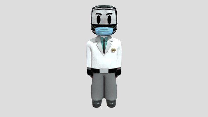 Masked Doctor Avatar 3D Model