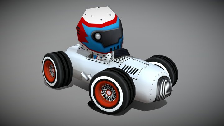 3DRT - Chibii racers - Retro Cars pack 3D Model