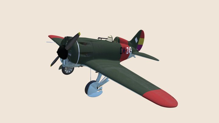 Polikarpov I-16 3D Model