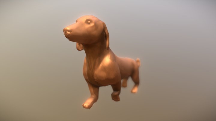 Animated Dachshund 🐶 3D Model