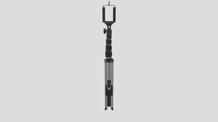 Tripod Selfie Stick 3D Model