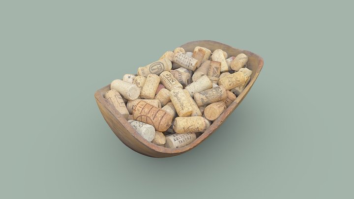 Wine corks for decoration 3D Model