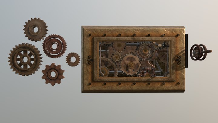 Gear Puzzle for VR 3D Model