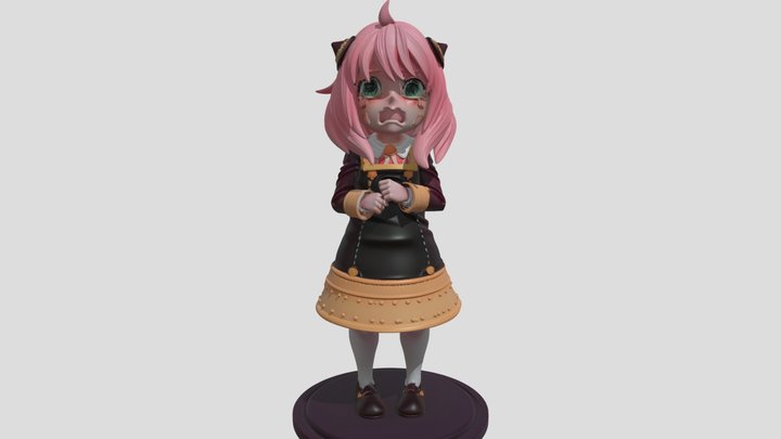 Anya_ Sad 3D Model