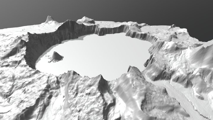 Crater Lake (Caldera) 3D Model