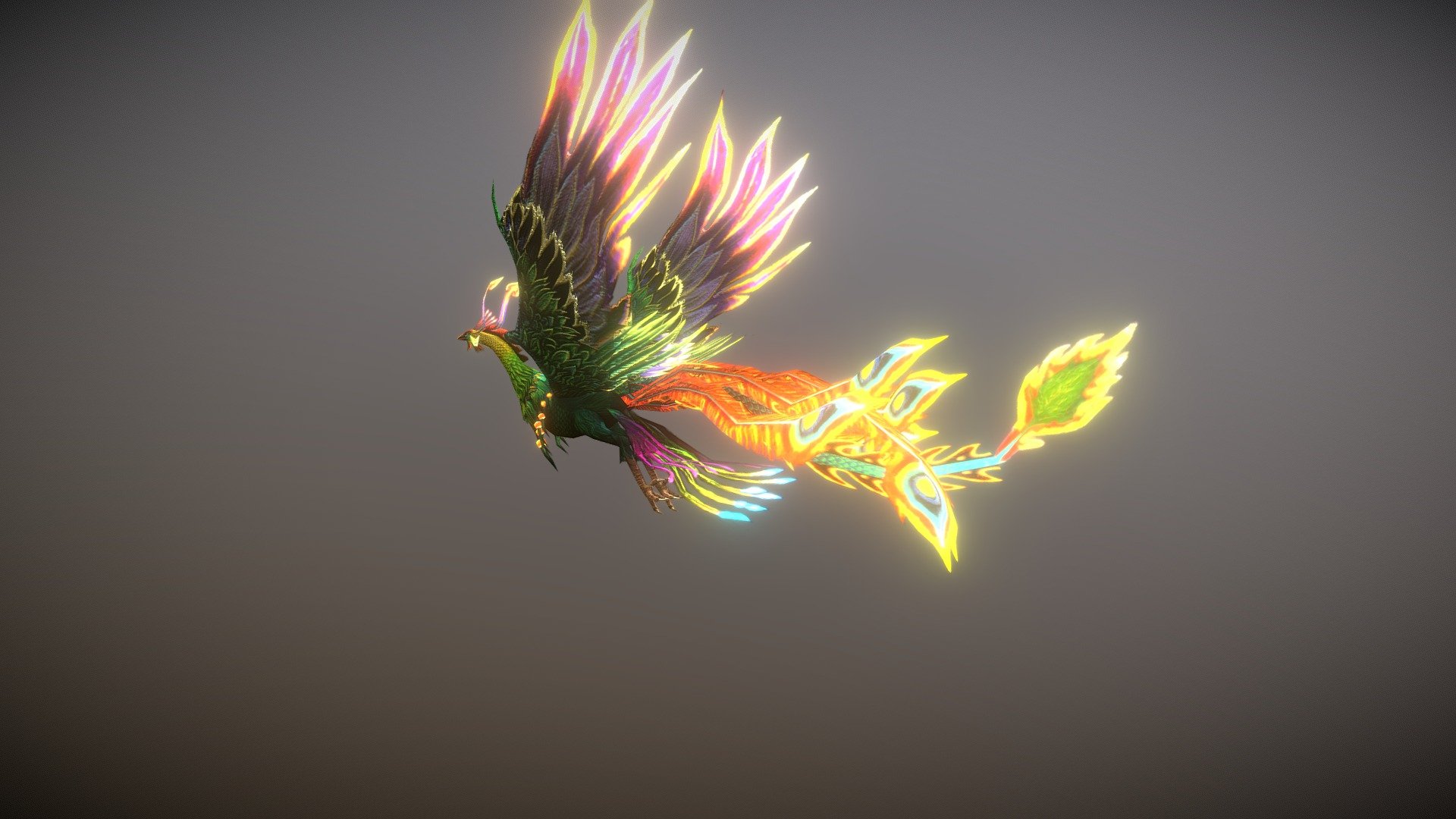 phoenix bird - Download Free 3D model by NORBERTO-3D (@norberto3d) [844ba0c]