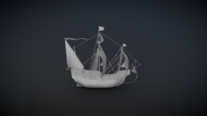 Santa Maria - Ship 3D Model