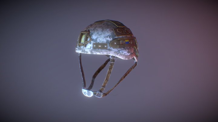 TAKTIKAL UKRAINIAN HELMET 3D Model