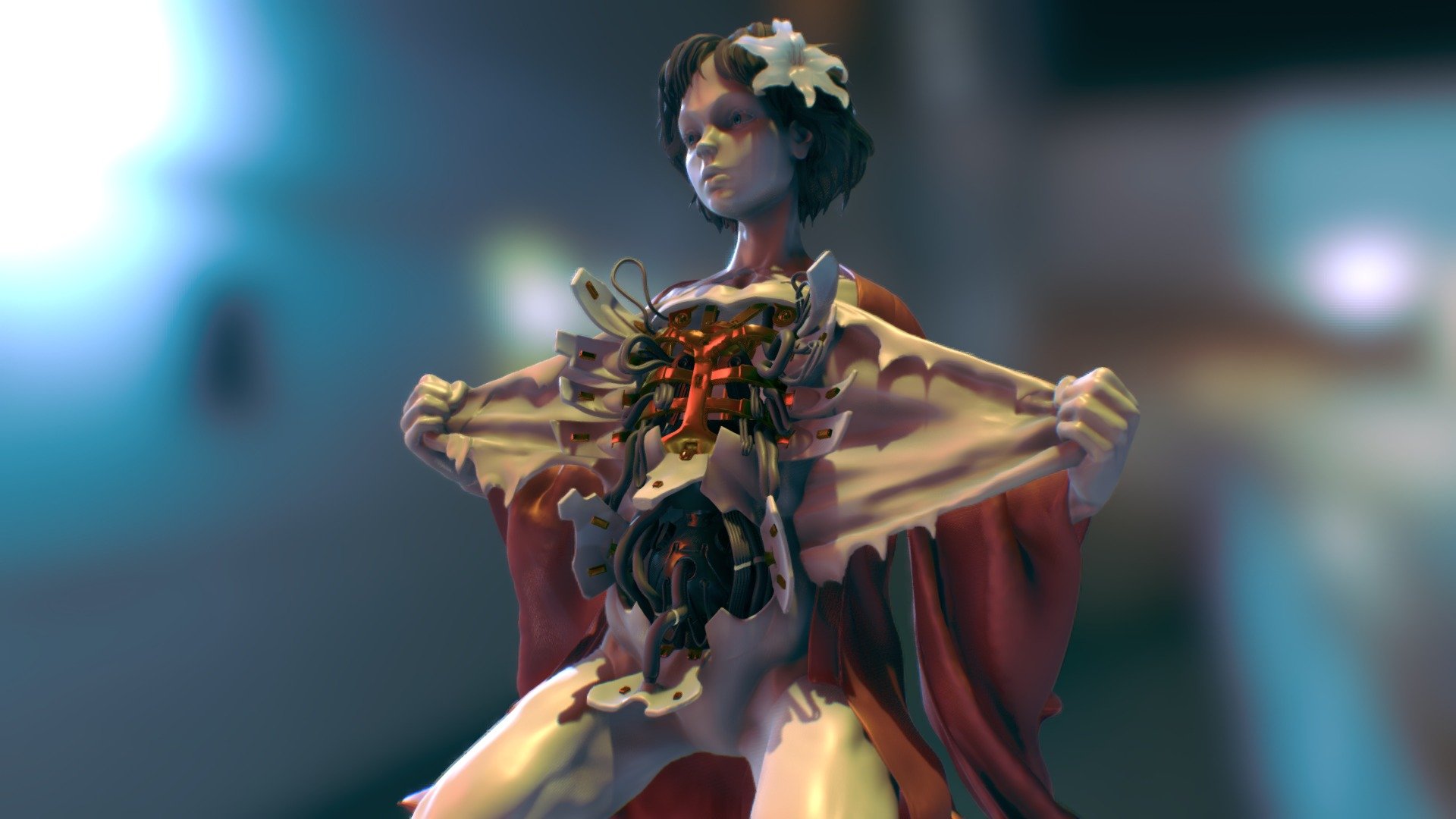 Әдемі жалаңаш әйел фотографқа түсіп жатыр