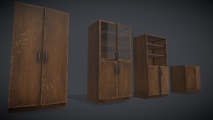 Wooden Closet -25MB – Modelo 3D gratuito STL