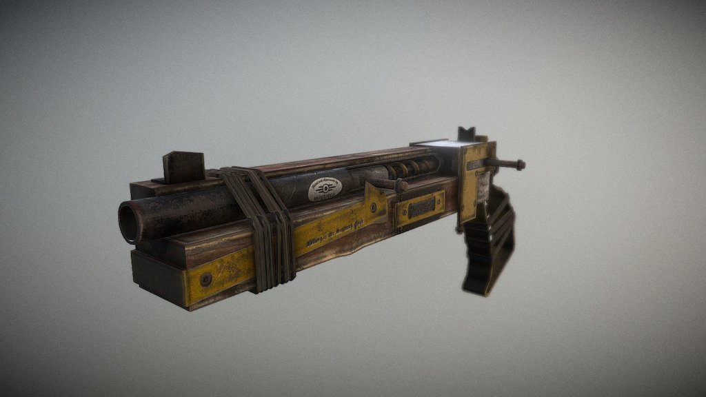 Fallout PipeGun / Quick Modeling/Texturing : 4h
