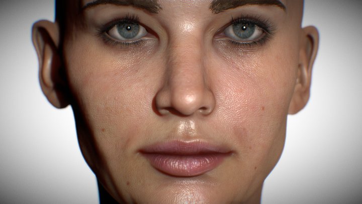Jennifer Lawrence 3D Model 3D Model