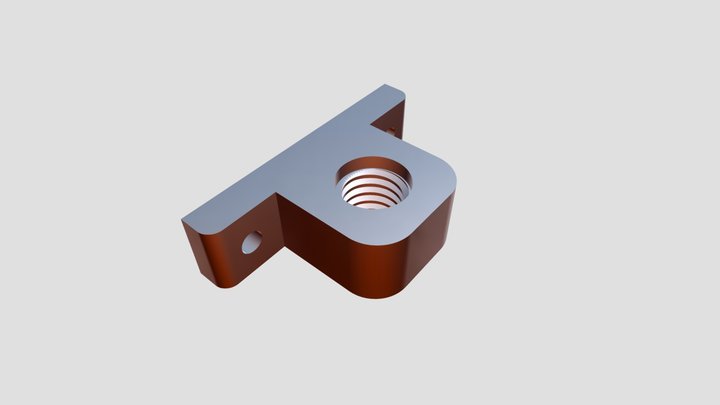 Крепление гайка 1 3D Model