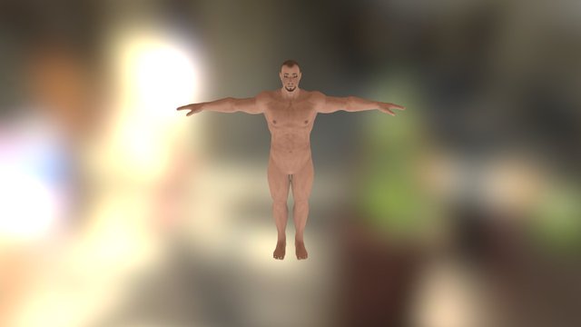 Avatar mâle "musclé" étape C 3D Model