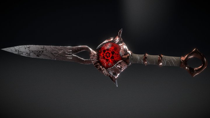 Abyssal Heart - Runic Demon Sword [FREE] 3D Model