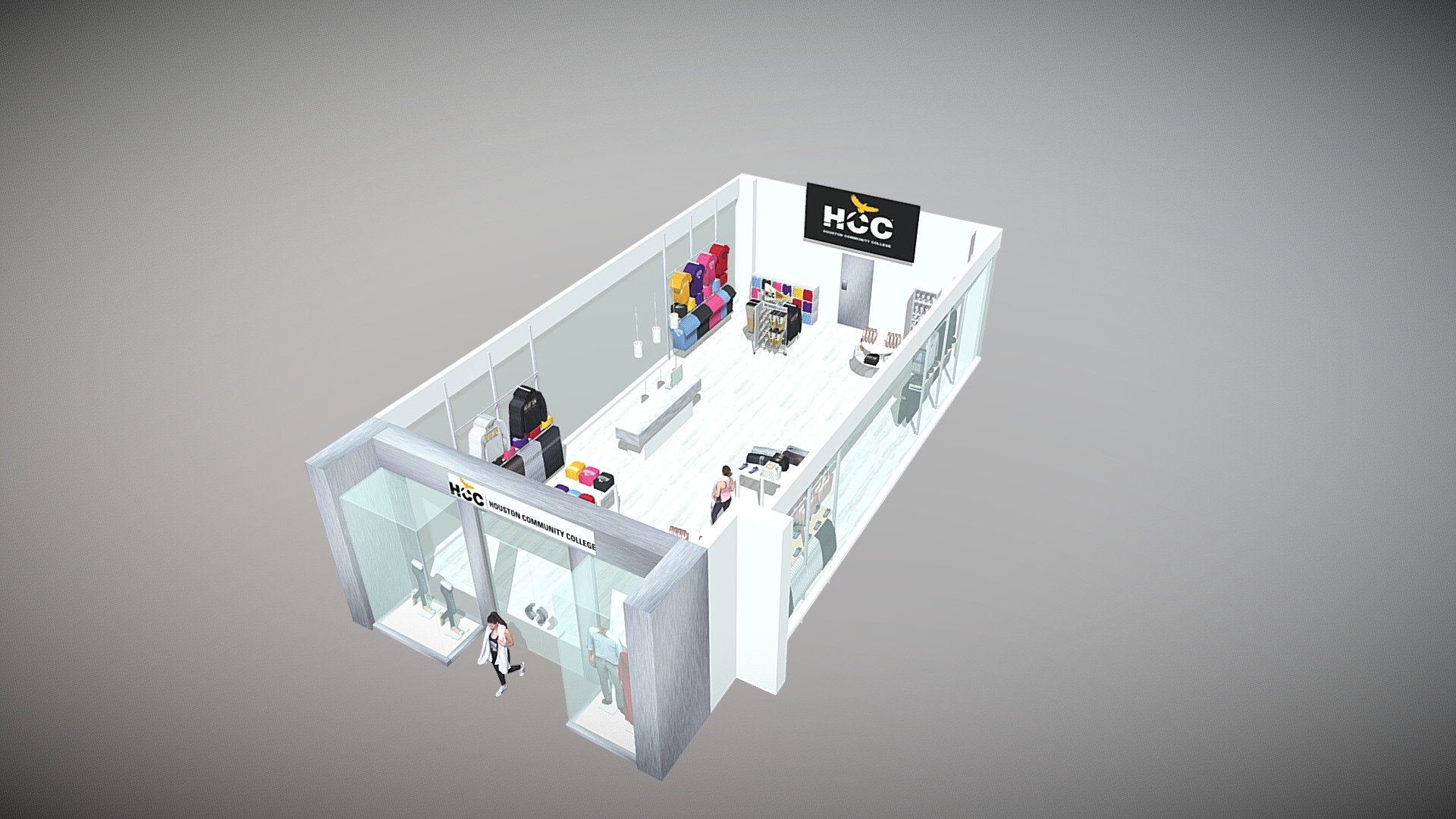 3D Visual Merchandising: HCC Book Store — Sketchfab embed 3D viewer