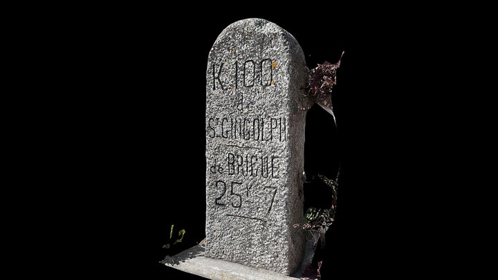 Route Saint-Gingolph - Brigue km 100 – Kostenloses 3D-Modell STL