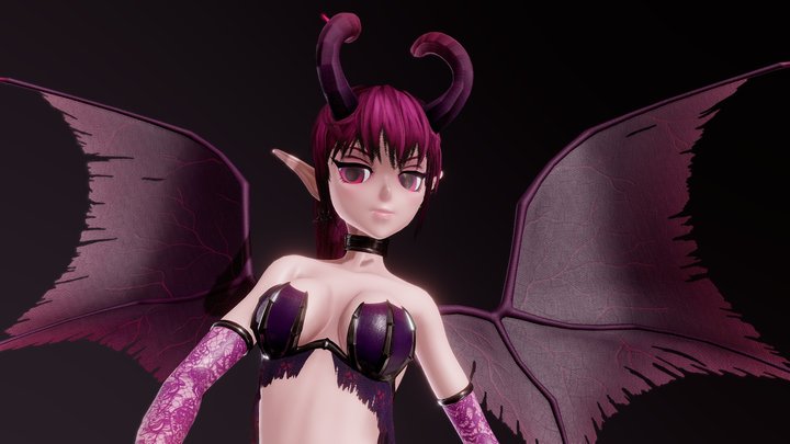 Succubus Anime 3D Model