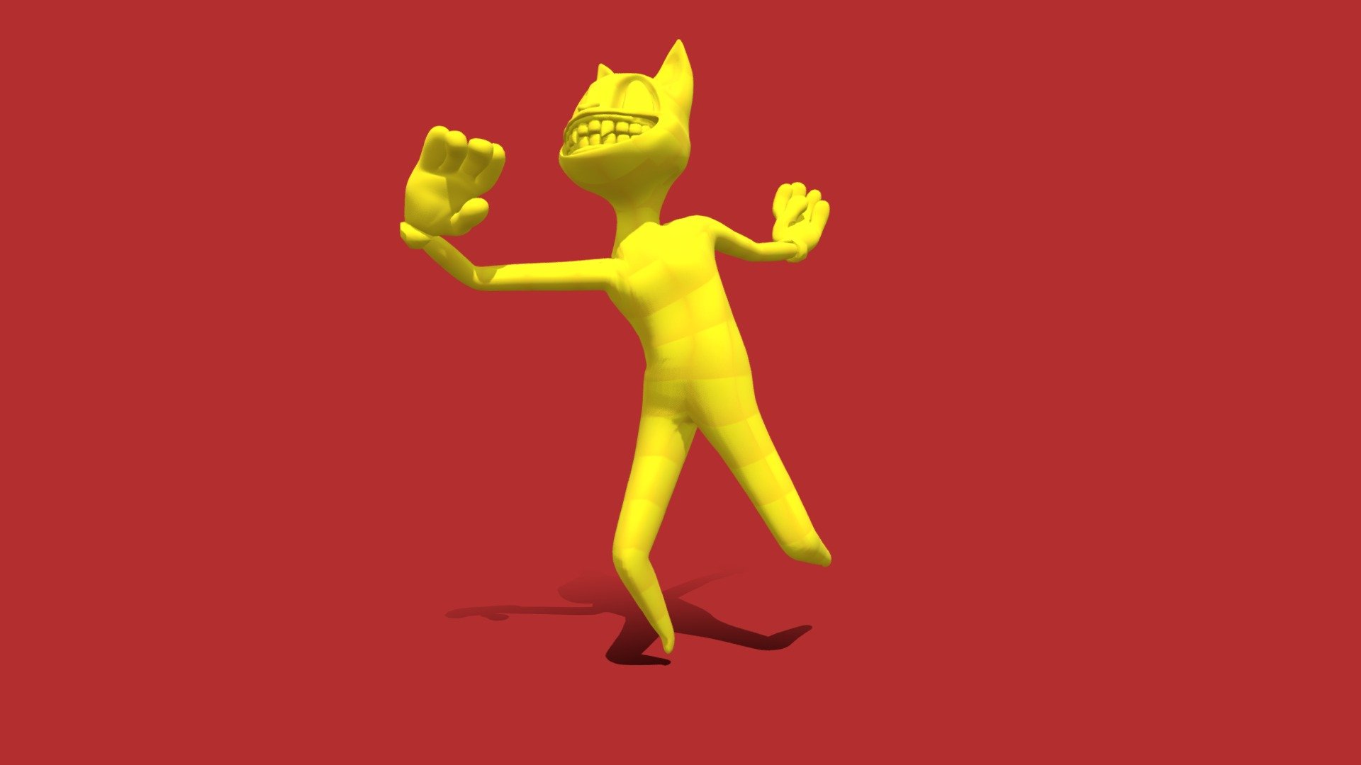 Gold Cartoon Cat