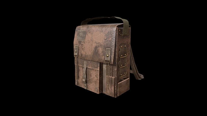 spider vintage bag 3D Model