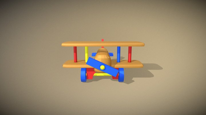 Toy Airplane 3D Model
