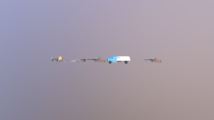 10 объектов (Сталкер) 3D Model