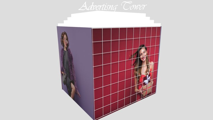 Advertising Tower 3D Model