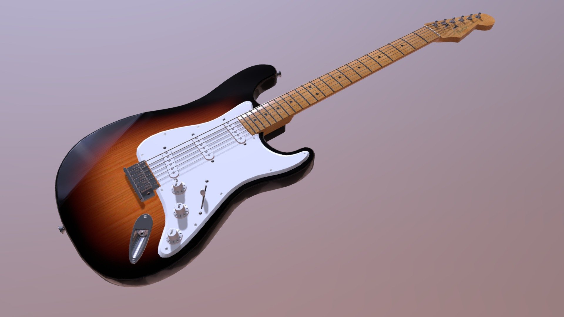 Fender Stratocaster - Buy Royalty Free 3D model by BradleyLewis ...