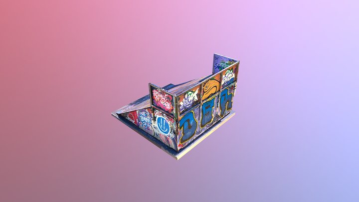 Skatepark Bank 3D Model