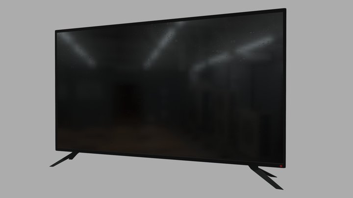 Simple TV Screen 3D Model