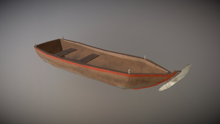 Row Boat 3D Model