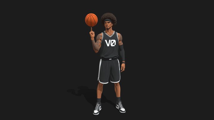 v0 Basketball Player Free 3D Model