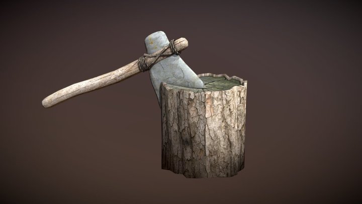 Stone Axe 3D Model