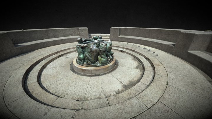 Zdenac života, Zagreb, Croatia 3D Model