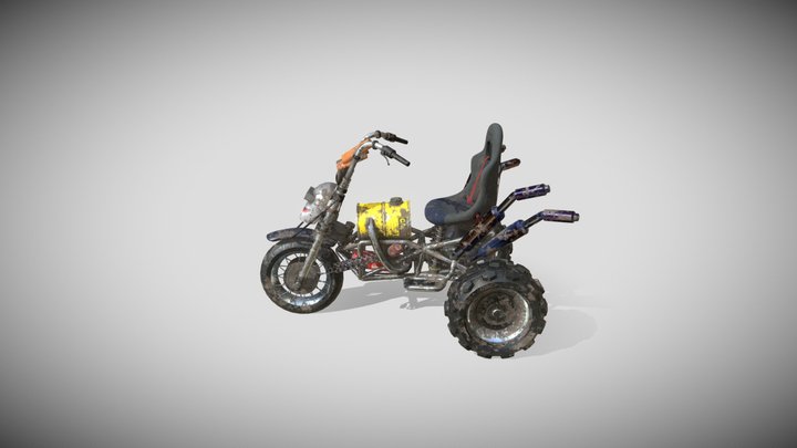 MadMax bike Finished 3D Model