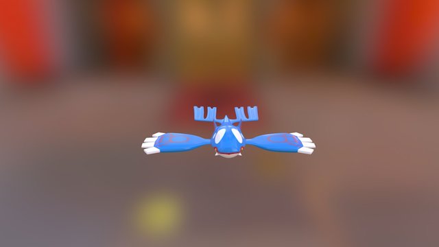 Pokemon Kyogre 3D Model