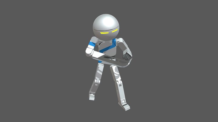 Robot Character (Posed) 3D Model